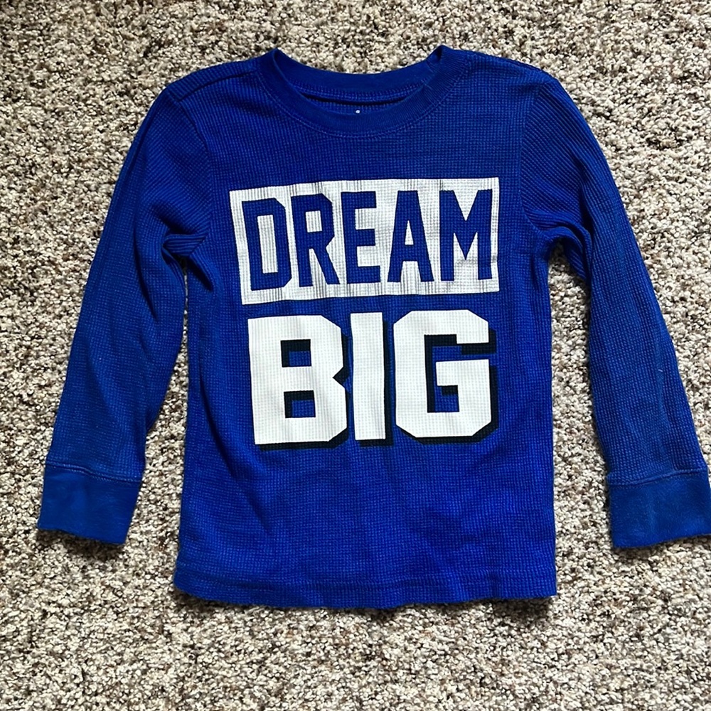 Garanimals long sleeve shirt blue Dream Big 3T